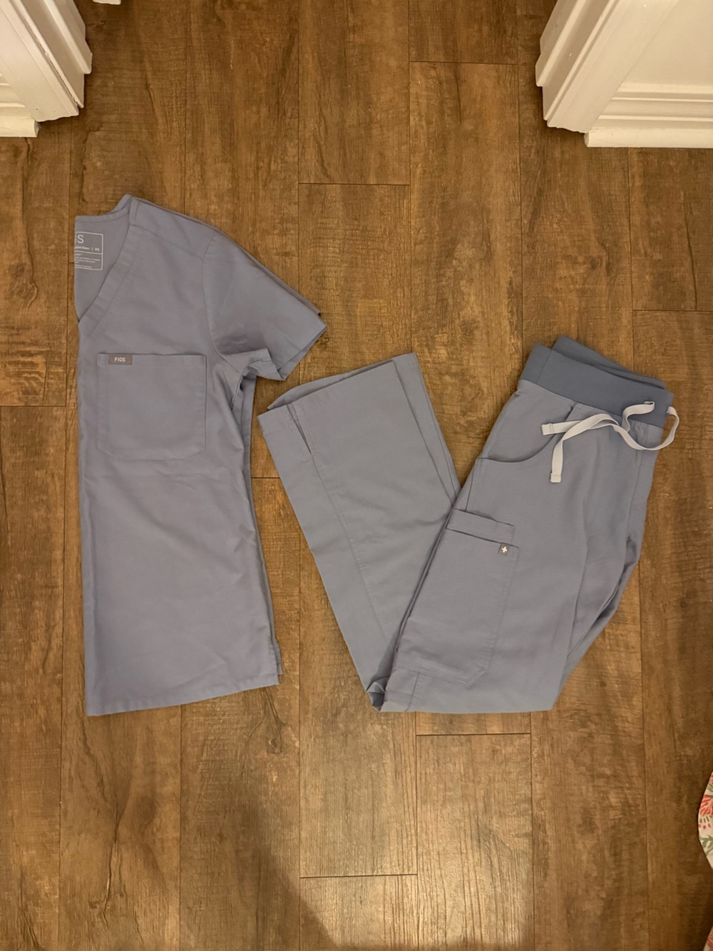 Figs Scrub Set in Slate Blue